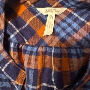 Matilda Jane Plaid Shirt - Blue and Orange